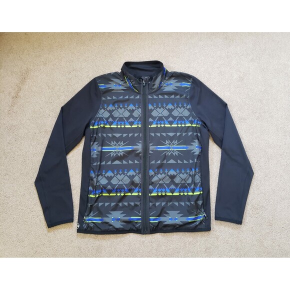 Ralph Lauren Active LRL Windbreaker Jacket Aztec Tribal Pattern Size XL Full Zip - Picture 1 of 8